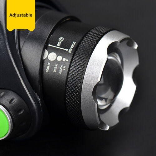 Ultra-Bright Rechargeable LED Headlamp – Waterproof, Adjustable Zoom, Hands-Free Outdoor Light