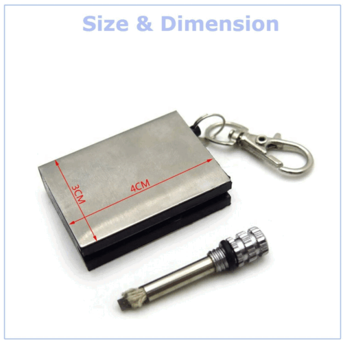 Emergency Fire Starter Kit – Flint Match Lighter Waterproof Magnesium Striker Survival Tool |