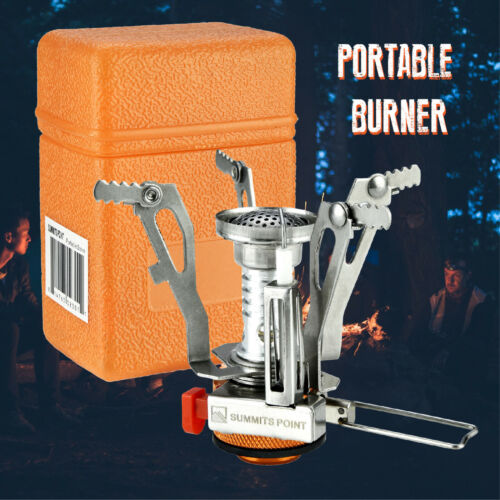 Portable Camping Gas Stove with Piezo Ignition – Ultralight Foldable Backpacking Burner (3000W)