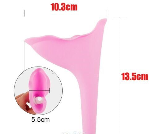3Pcs Reusable Silicone Women’s Urinal Funnel – Portable Female Travel Pee Device for Camping, Hiking & Outdoor Use