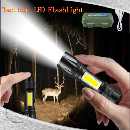 Mini Tactical Flashlight – 900 Lumen USB Rechargeable High Power EDC Camping & Emergency Torch |