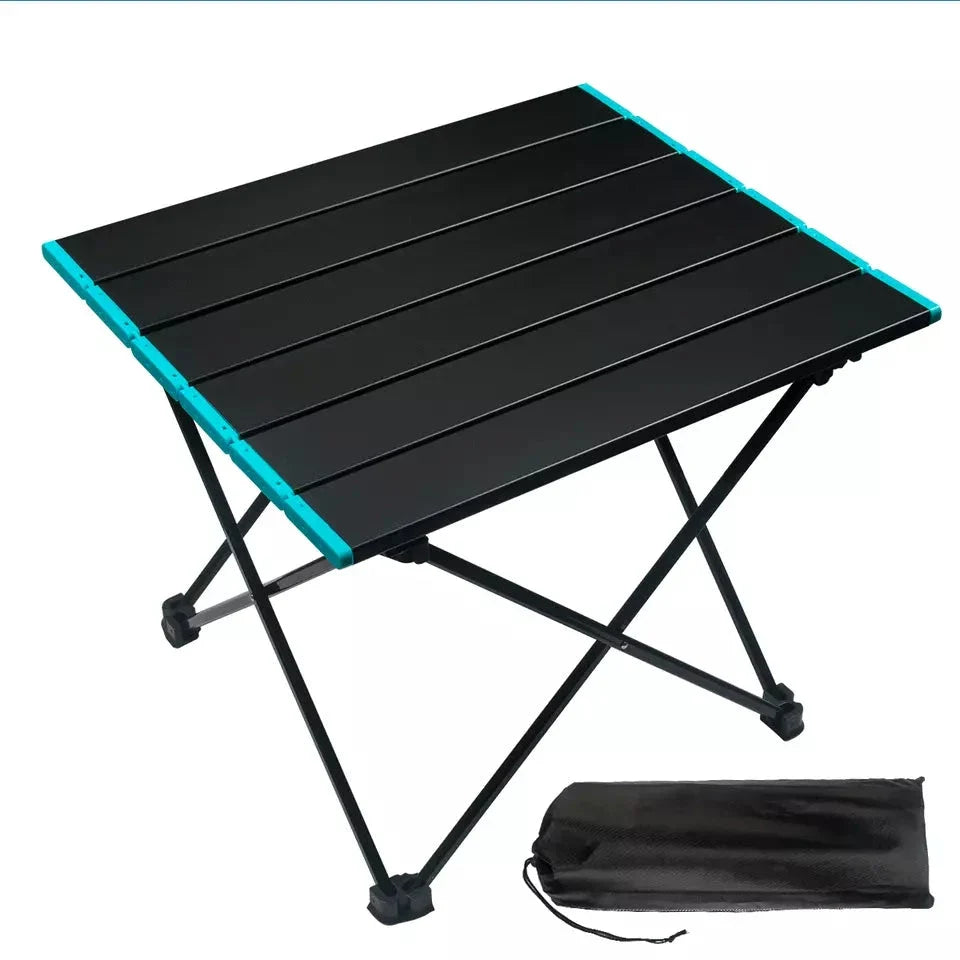 Outdoor  Folding Camping Table - Portable Lightweight Aluminum Table with Carry Bag