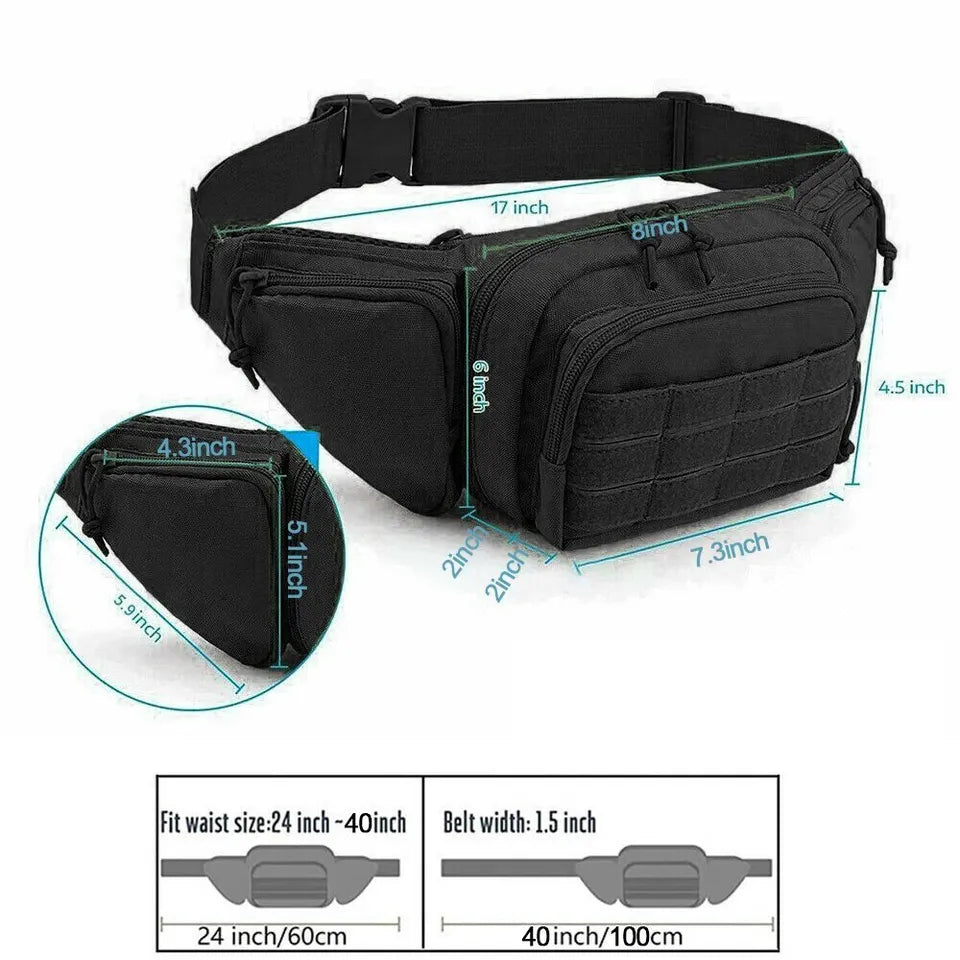 Tactical Waist Pack - Concealed Carry Fanny Pack Holster