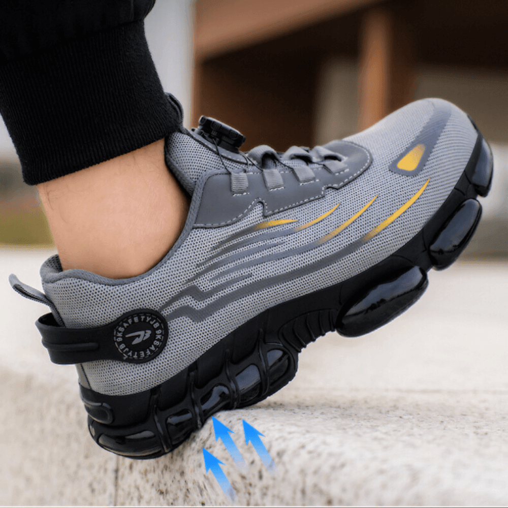 Safety Shoes Mens Sneakers Work Breathable Mesh Non Slip Outdoor Resistant