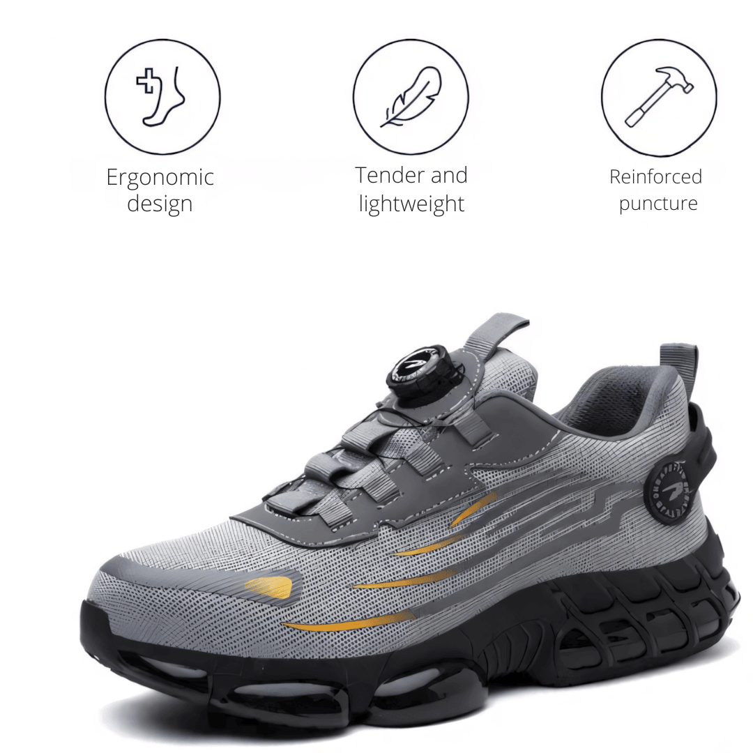 Safety Shoes Mens Sneakers Work Breathable Mesh Non Slip Outdoor Resistant