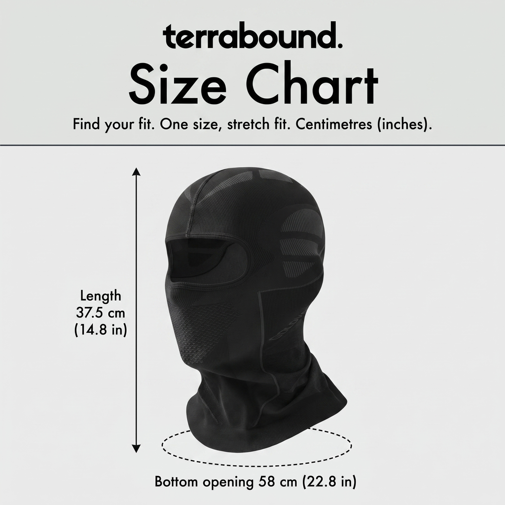 Thermal Balaclava - Breathable Mouth Panel - Hiking & Cycling Face Cover