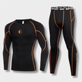 Men's Base Layer Set - Fleece Lined Thermal Top & Tights