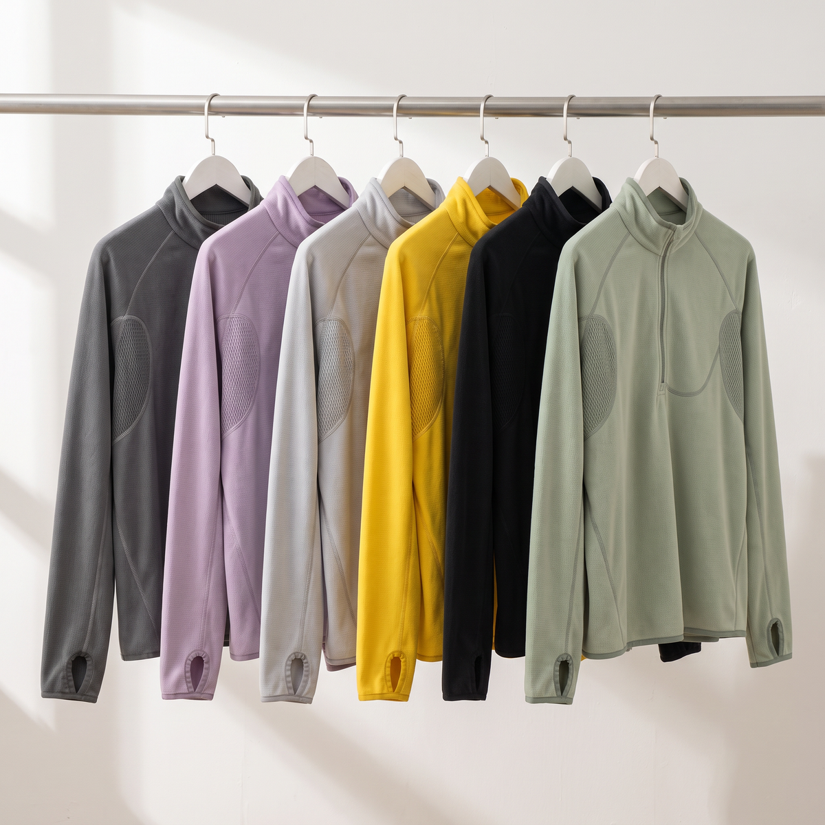 Men's Fleece Jacket - Half-Zip Pullover - Walking & Hiking Midlayer