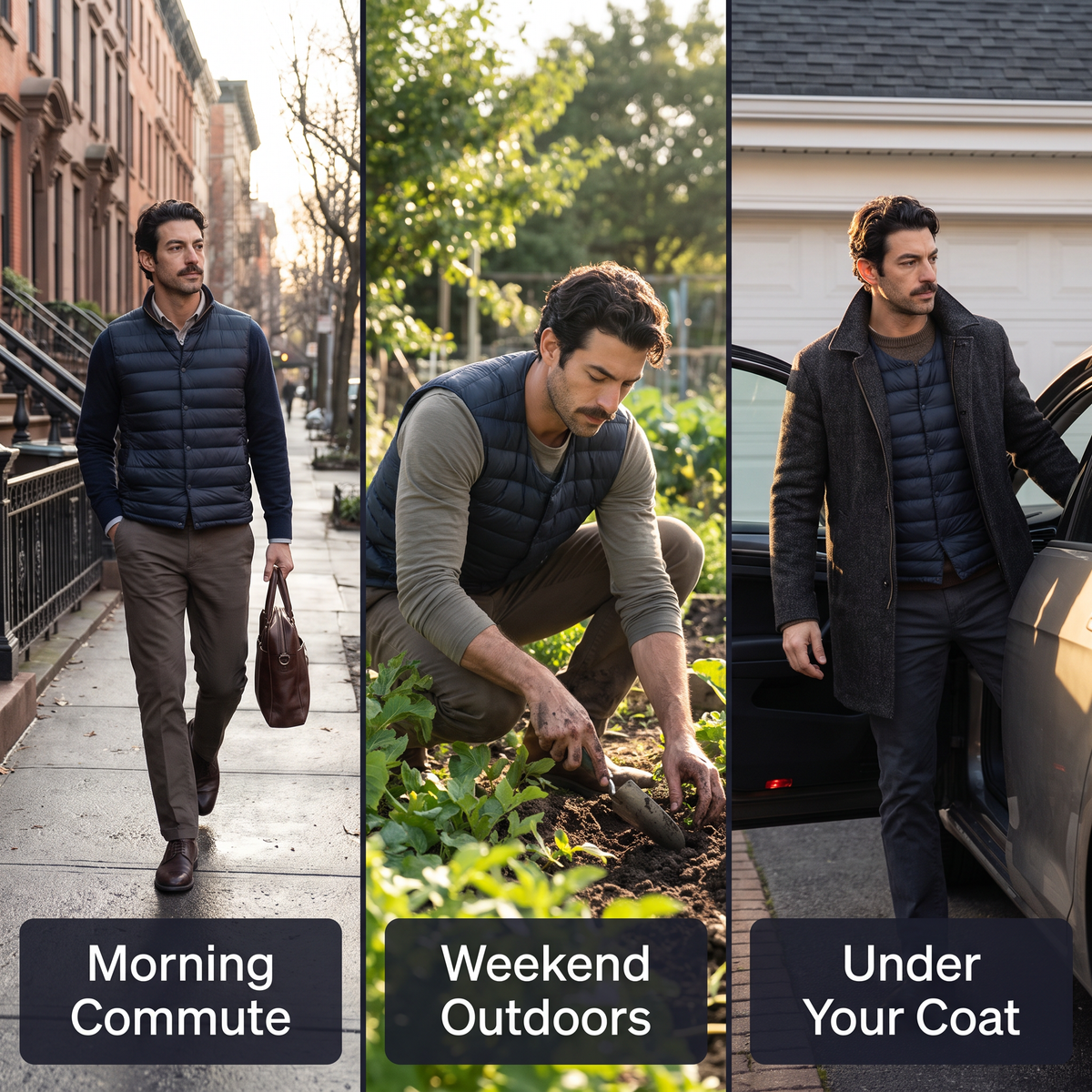 Men's Gilet - Lightweight Down Filled Body Warmer for Hiking & Outdoor