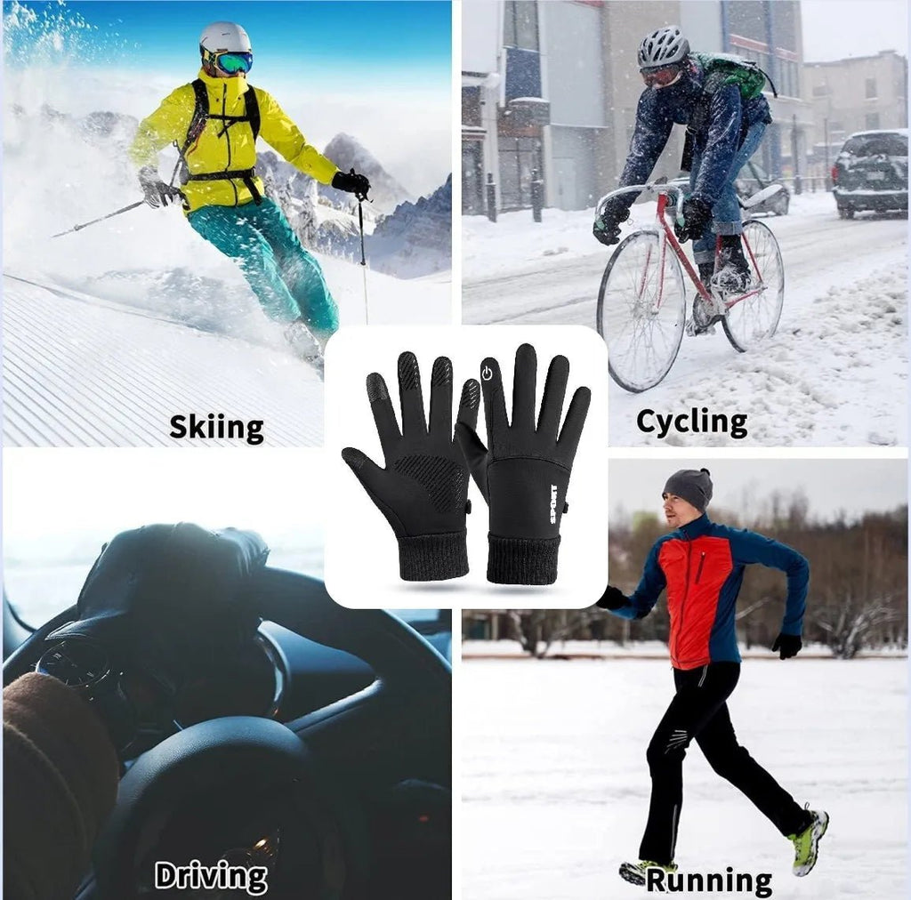 SNOWHOLD – Thermal Touch Screen Gloves Waterproof, Anti-Skid Grip