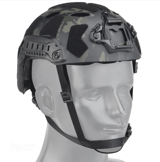 Lightweight FAST Helmet with NVG Mount & Side Rails – Airsoft & Paintball Protective Gear