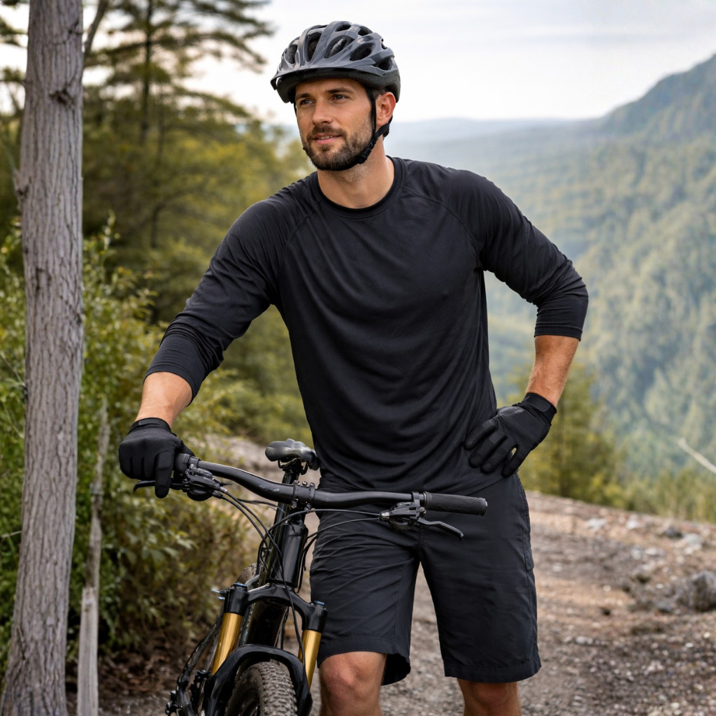 Men's Full Finger Outdoor Gloves - Lightweight Breathable Cycling and Fishing Gloves for Active Use