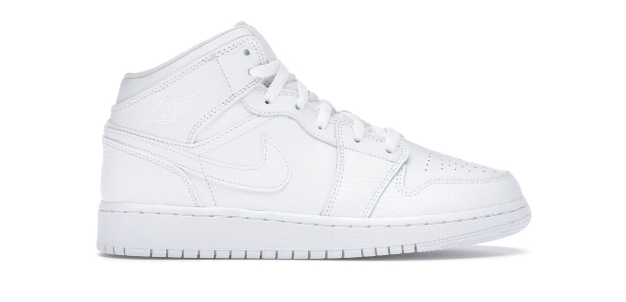 Jordan 1 Mid Triple White GS