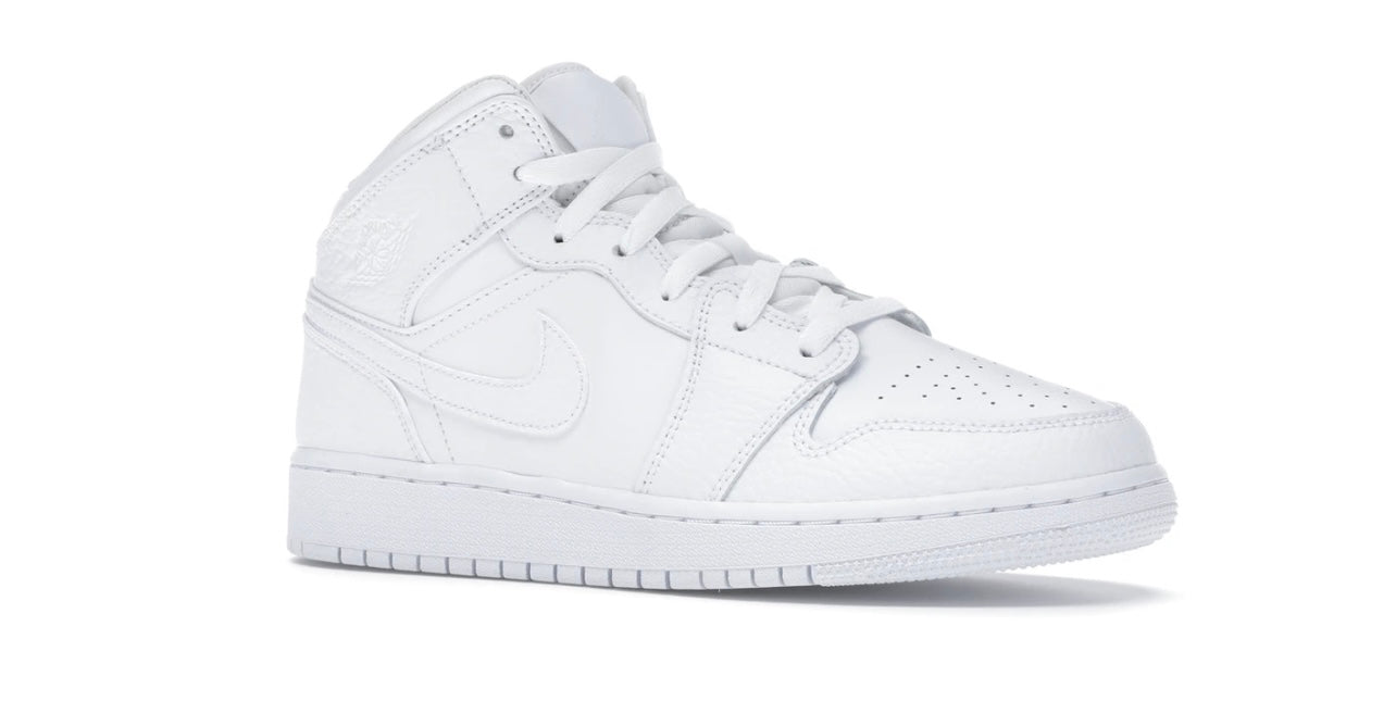 Jordan 1 Mid Triple White GS