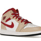 Jordan 1 Mid Light Cardinal GS