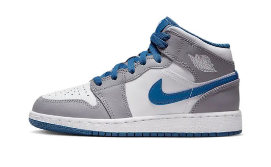 Jordan 1 Mid True Blue Cement GS